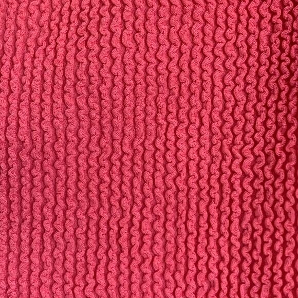 NWT Good American Always Fits Shoulder One-Piece Swimsuit in Bright Pink - Picture 6 of 10